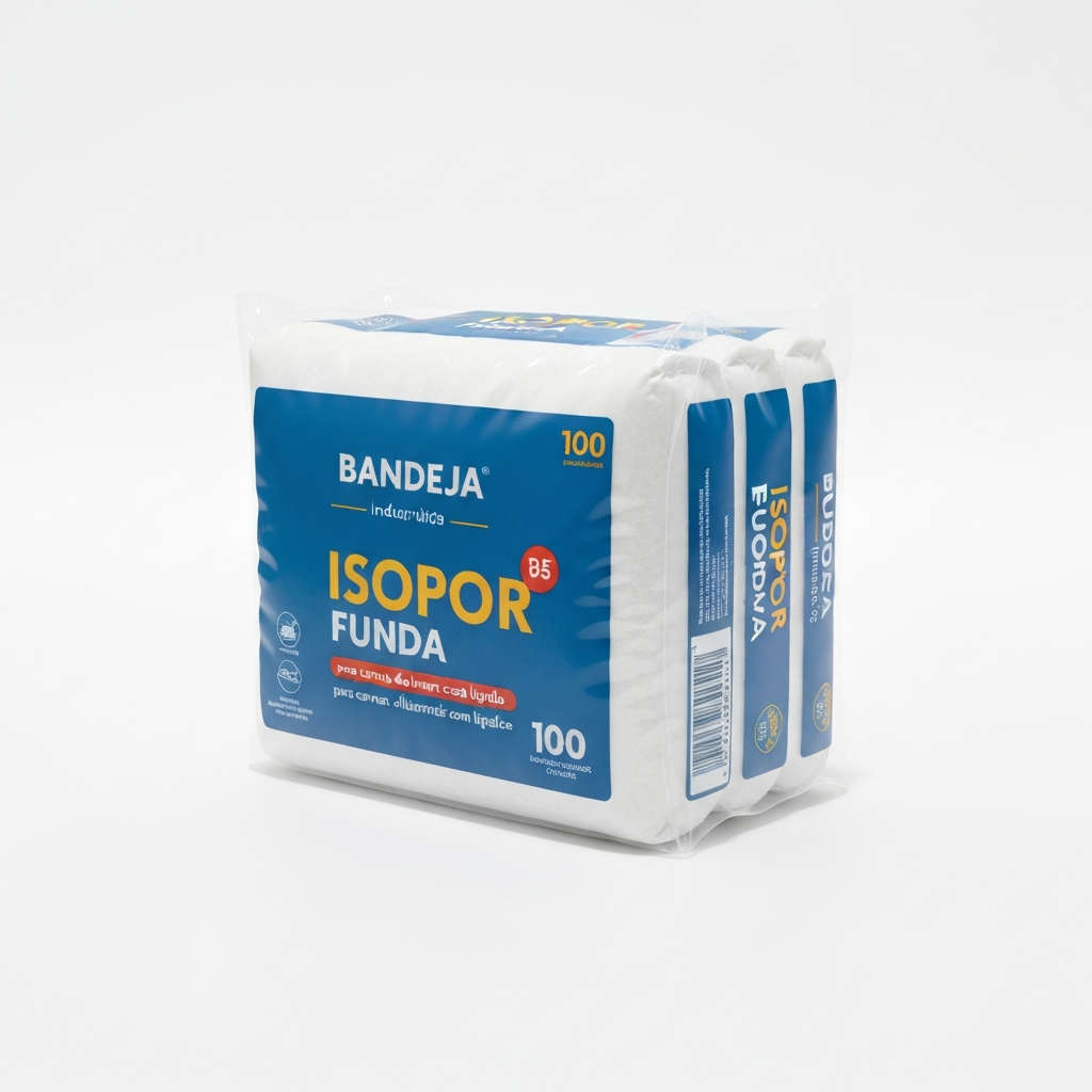 Bandeja Isopor Funda Branca